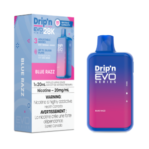 Drip’n by Envi EVO Series 28K Disposable – Blue Razz 20MG - Kroniclez Vape