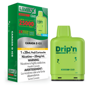 Level X Drip’n Boost Pod 20mL – Canada D 20MG - Kroniclez Vape