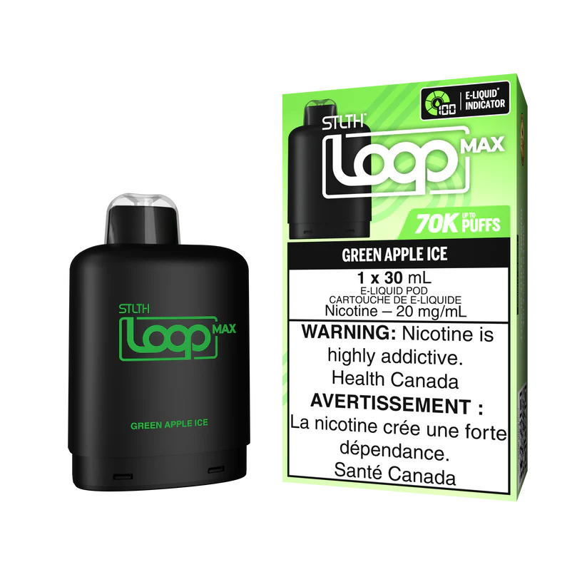 STLTHLOOPMAX-POD_KITPACKAGE-GREENAPPLEICE_KroniclezVape