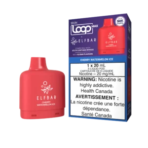 STLTH_LOOP_MAX_ELF_BAR_-_POD_KIT_PACKAGE_-_CHERRY_WATERMELON_ICE_KroniclezVape